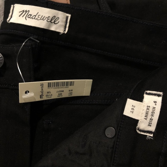 Madewell 9" High-Rise Skinny Jeans Tall - Picture 3 of 4